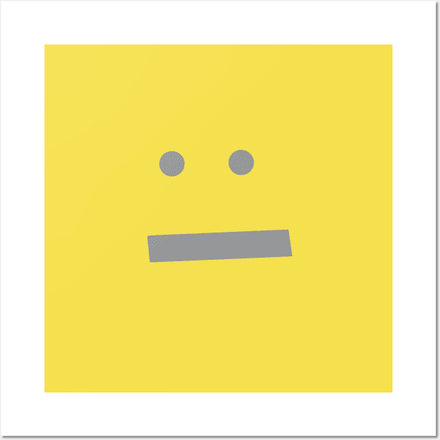 Neutral Smiley Face Wall Art by ellenhenryart